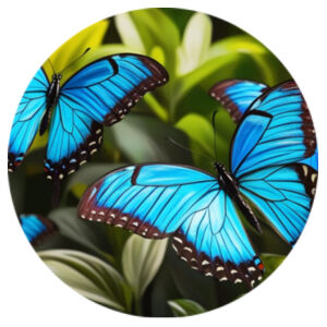 Butterflies - Coaster - Round Ceramic Design