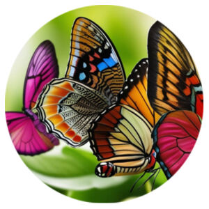 Butterflies - Coaster - Round Ceramic Design
