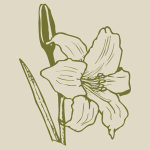 Oliver Flower - Canvas Shopper Tote Bag - Thread Project Design