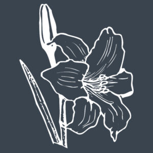 White Flower - AS Colour Carrie Tote Bag Design