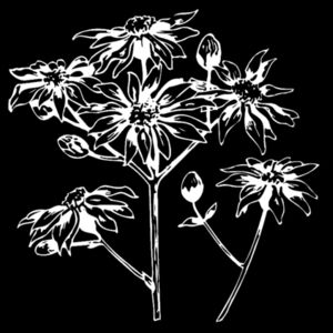 White Flowers - AS Colour Oversized Tote Bag Design