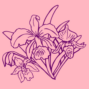 Plum Flower - AS Colour Carrie Tote Bag Design