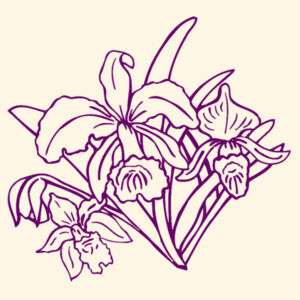 Plum Flower - AS Colour Parcel Tote Design