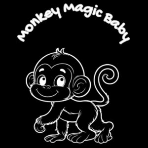 Monkey Magic -  White - AS Colour Organic Infant Wee Tee  Design