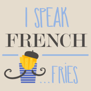French Fries - Natural Tea Towel Design