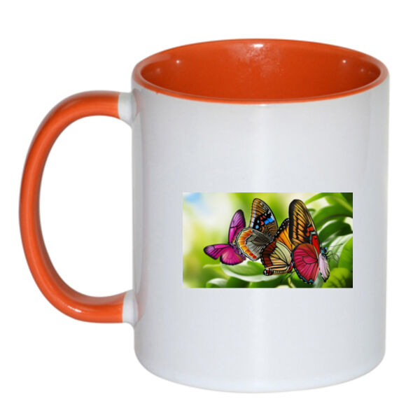 Butterfly Cup - Inner Coloured Mug Thumbnail