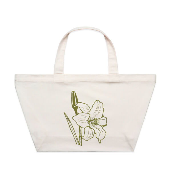 Olive Flower - AS Colour Oversized Tote Bag Thumbnail
