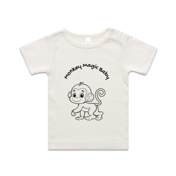 Monkey Magic - Black - AS Colour Organic Infant Wee Tee Thumbnail