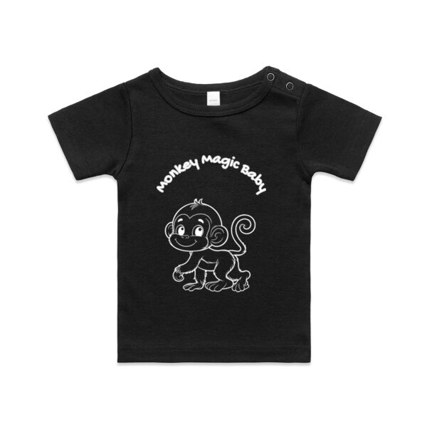 Monkey Magic -  White - AS Colour Organic Infant Wee Tee  Thumbnail
