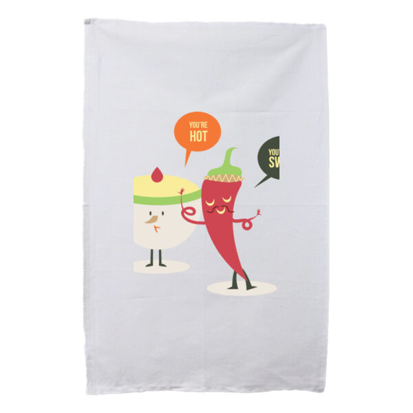 Hot 'n Sweet - White Tea Towel Thumbnail